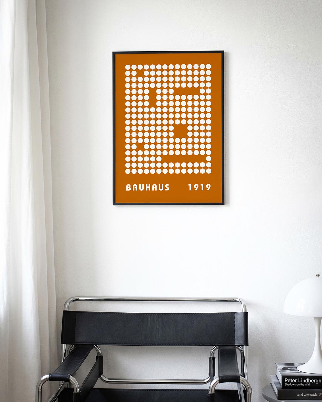 Cirkelpatroon en typografie Poster