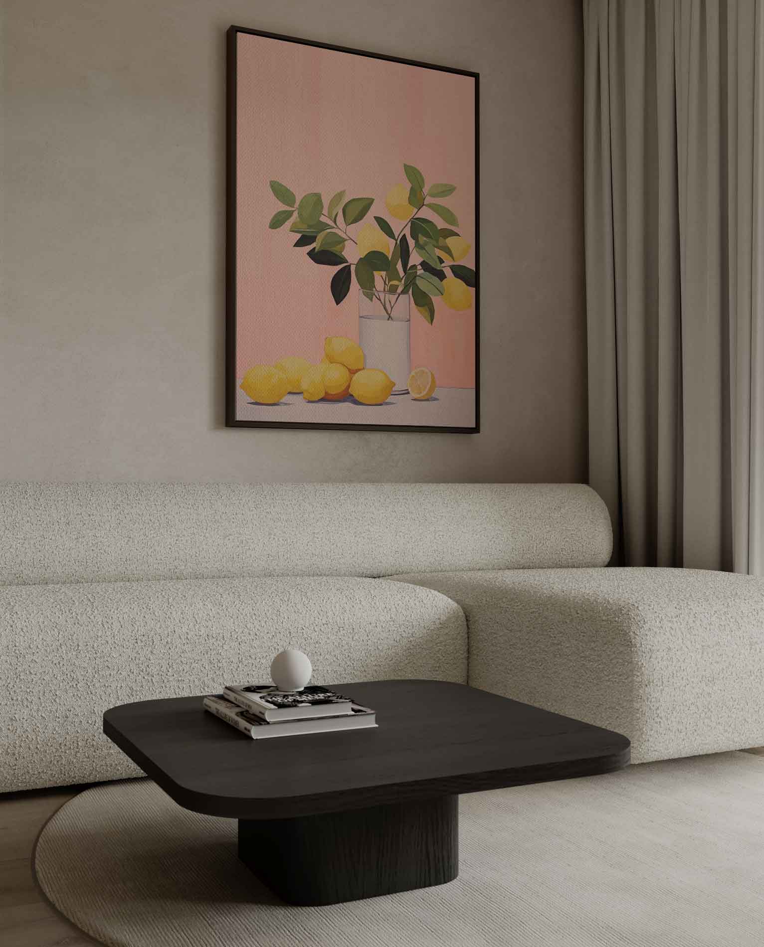 Citrussfeer op Doek Kunstwerk-canvas-dibond-plexiglas-wanddecoratie-WallArtistic