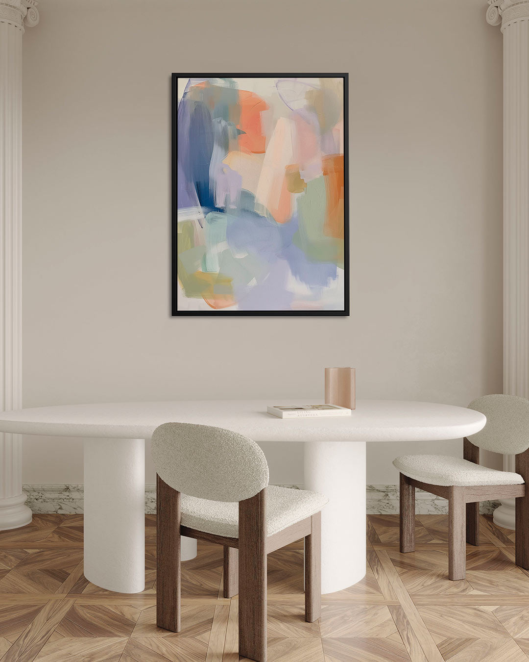 Kleurrijke vormen Kunstwerk
