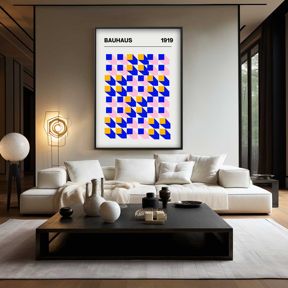 Bauhaus Geometrische Patronen Poster Kunstwerk