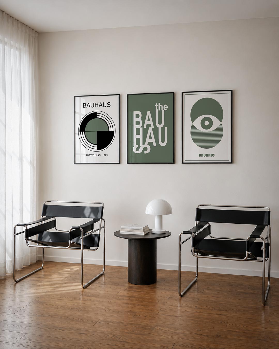 Cirkelritme en lijnen Posterset