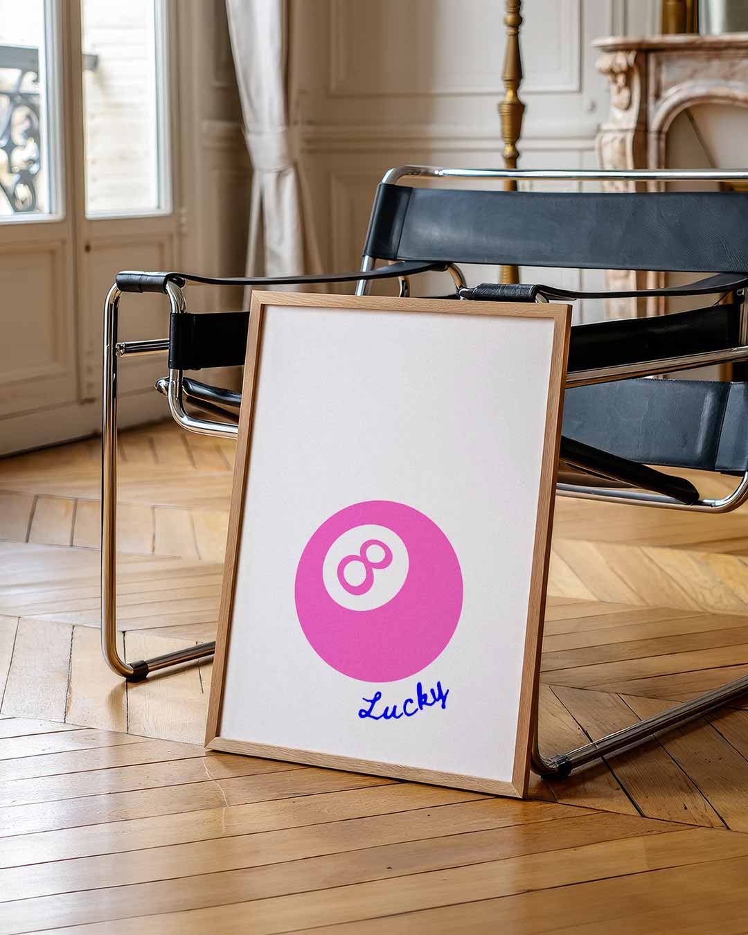 Geluksbrenger Roze Bal Poster