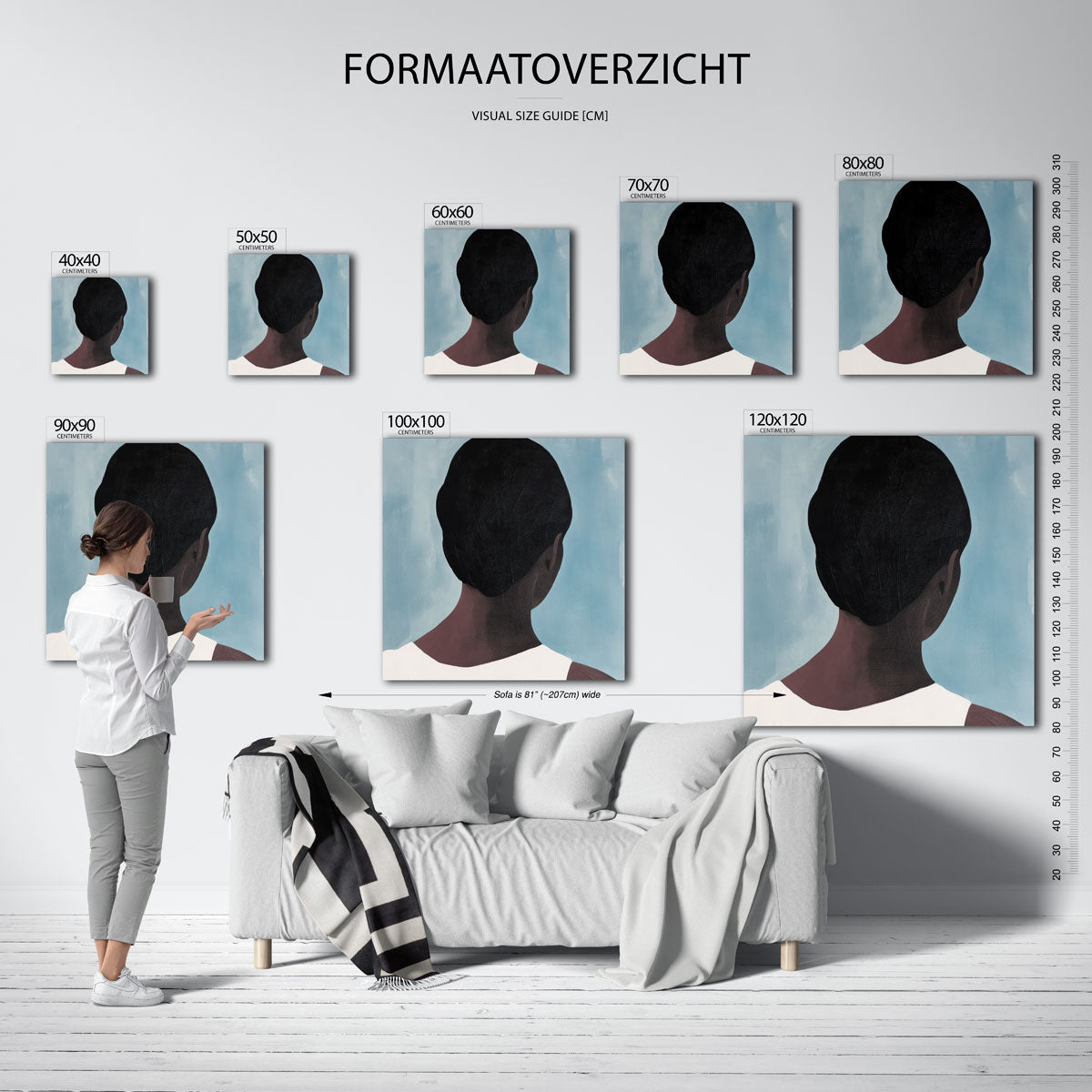 Achterkant van hoofd Poster