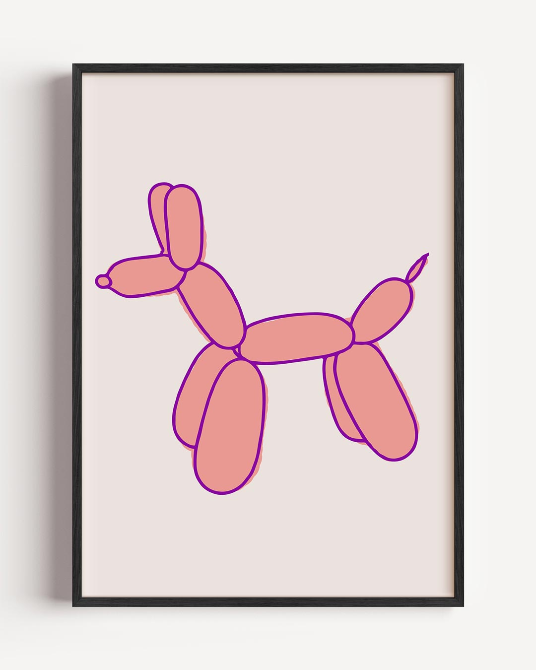 Speelse Ballonhond Poster-WallArtistic