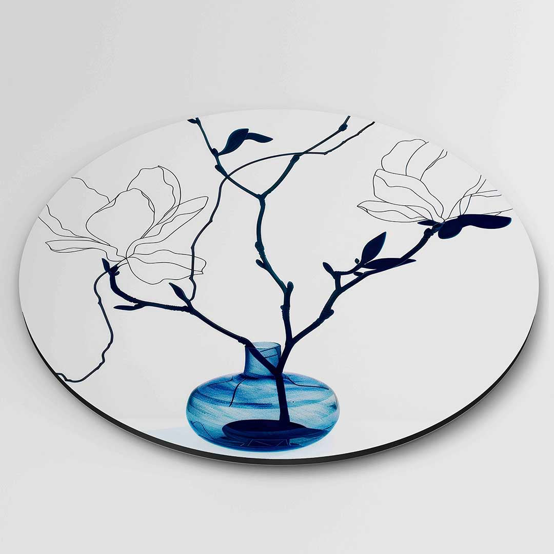 Magnolia takken Muurcirkel