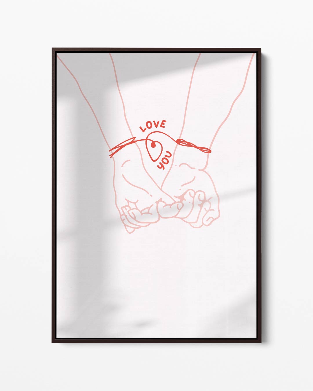 Hand in Hand Met Liefde Kunstwerk-canvas-dibond-plexiglas-wanddecoratie-WallArtistic
