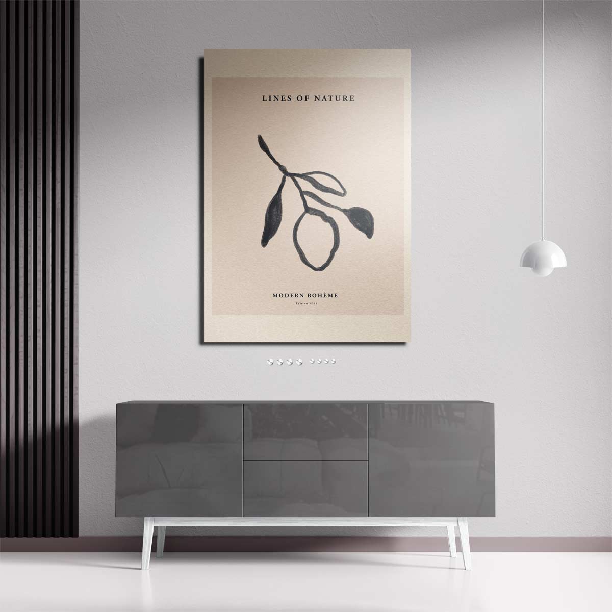 Lijnen van de Natuur Kunstwerk-canvas-dibond-plexiglas-wanddecoratie-WallArtistic