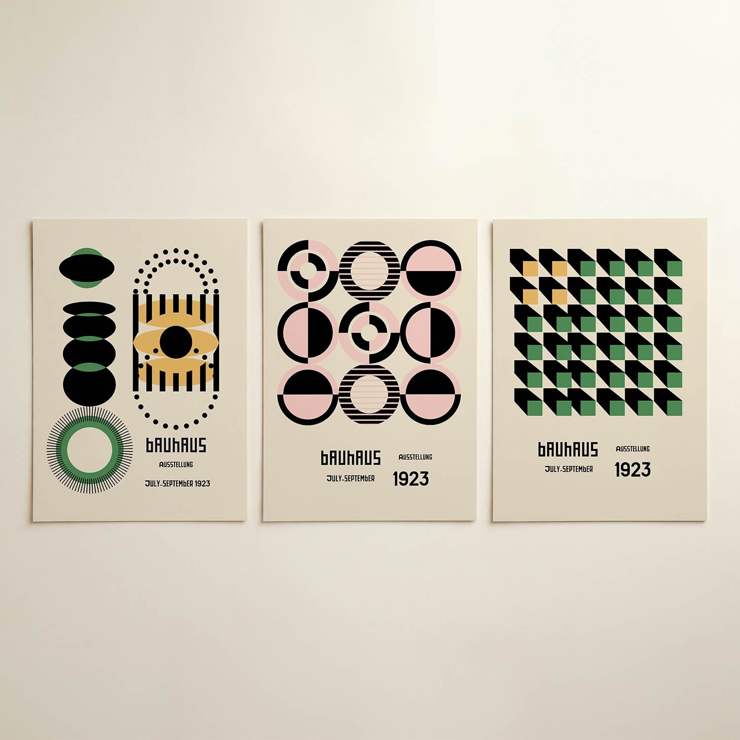 Vormen en vlakkenspel Posterset