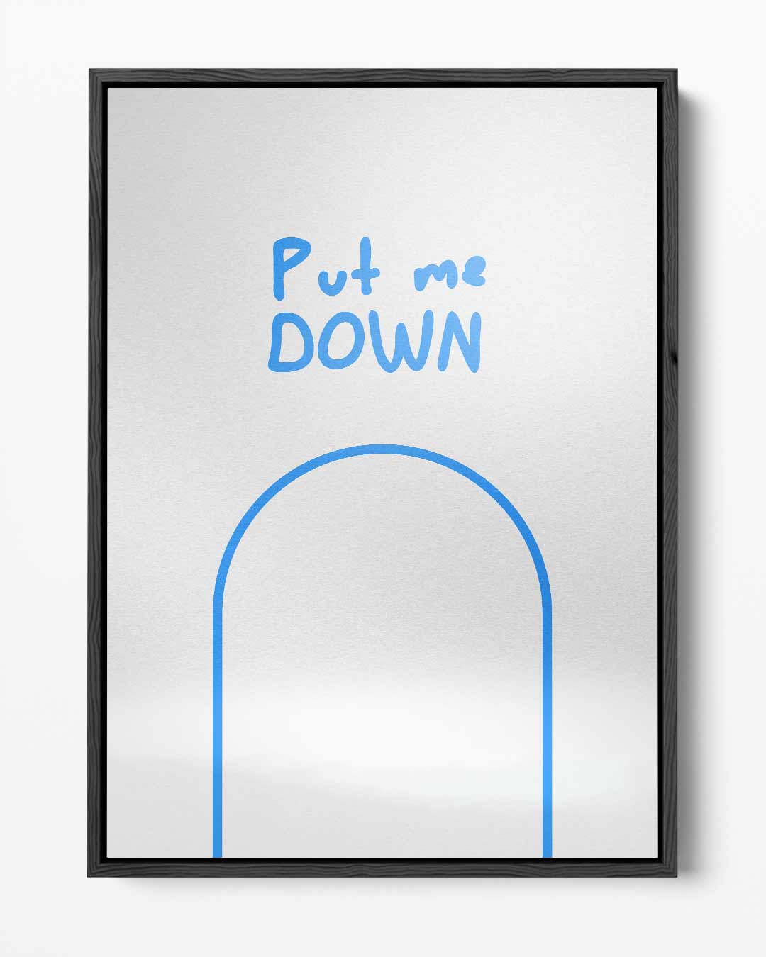 Put Me Down - Minimalistisch Kunstwerk Kunstwerk-canvas-dibond-plexiglas-wanddecoratie-WallArtistic