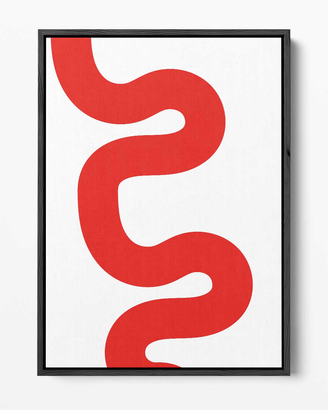 Speelse Rode Golf Kunstwerk-canvas-dibond-plexiglas-wanddecoratie-WallArtistic