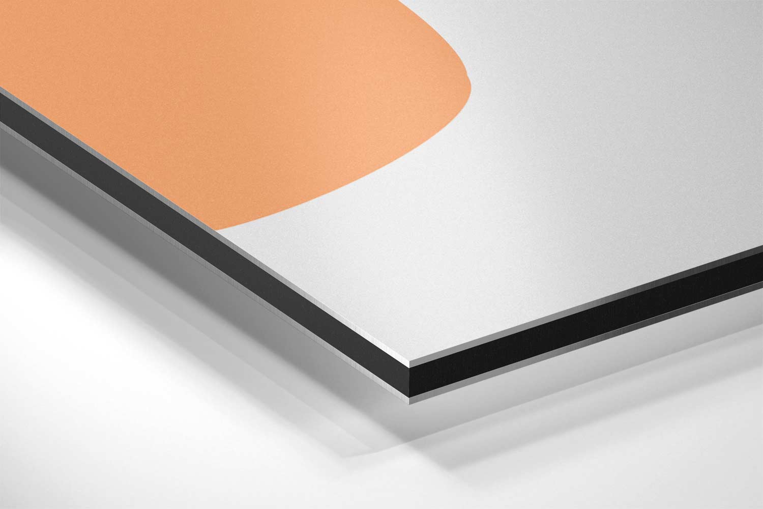 Warme Abstracte Vormen Kunstwerk-canvas-dibond-plexiglas-wanddecoratie-WallArtistic