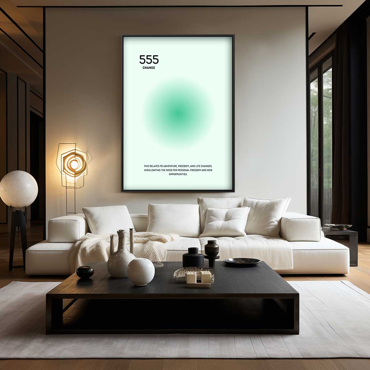 Engel Nummer 555 Print Kunstwerk-canvas-dibond-plexiglas-wanddecoratie-WallArtistic