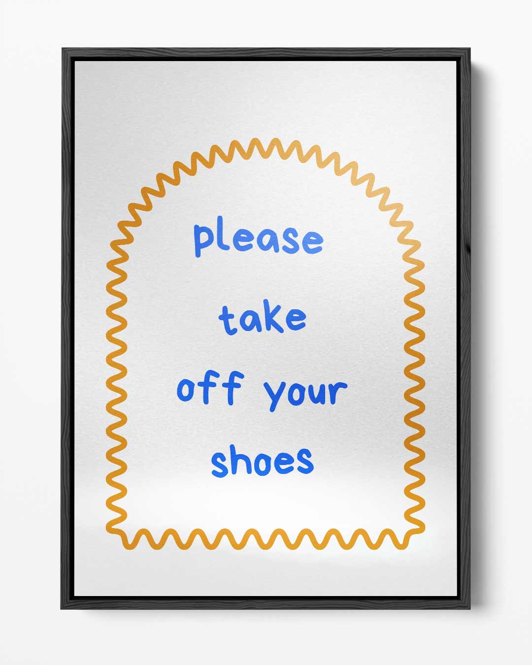Welkomstteken "Please Take Off Your Shoes Kunstwerk-canvas-dibond-plexiglas-wanddecoratie-WallArtistic