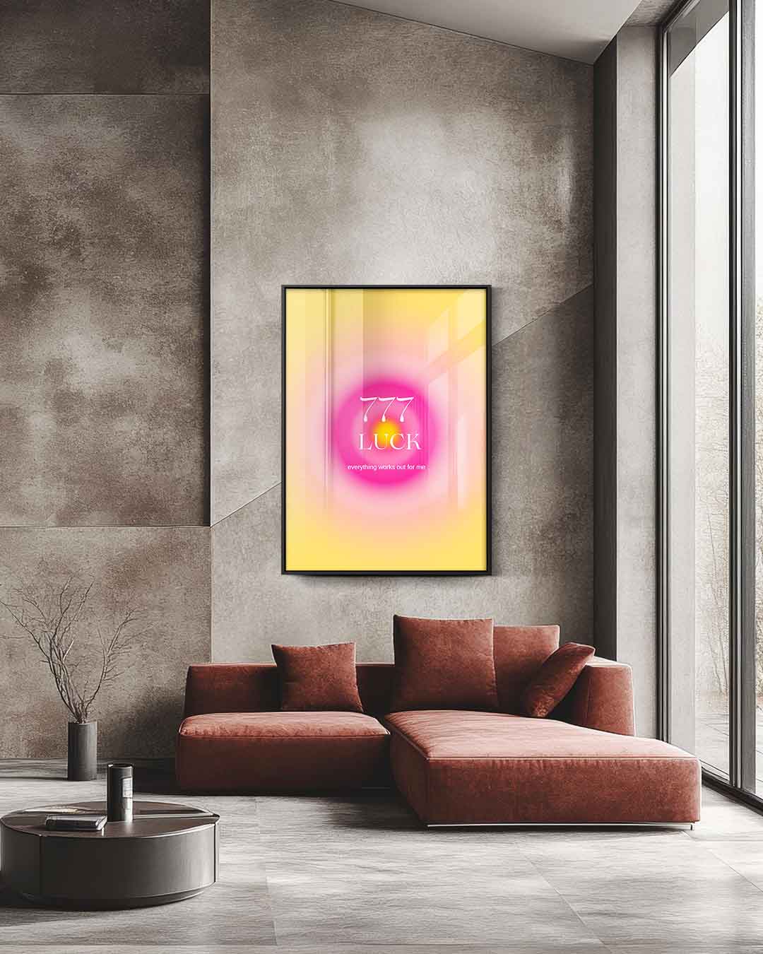 Magisch 777 Geluksontwerp Kunstwerk-canvas-dibond-plexiglas-wanddecoratie-WallArtistic