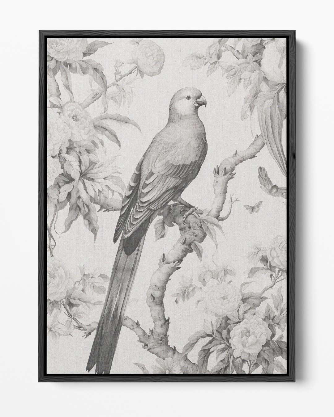 Elegante Parkiet in Bloemenpracht Kunstwerk-canvas-dibond-plexiglas-wanddecoratie-WallArtistic