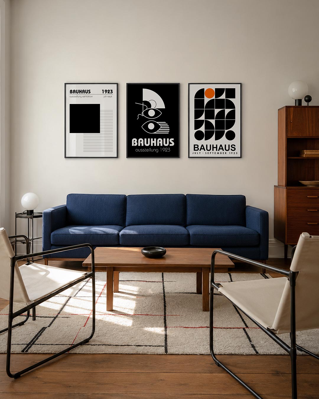 Vlak en lijnenspel Posterset