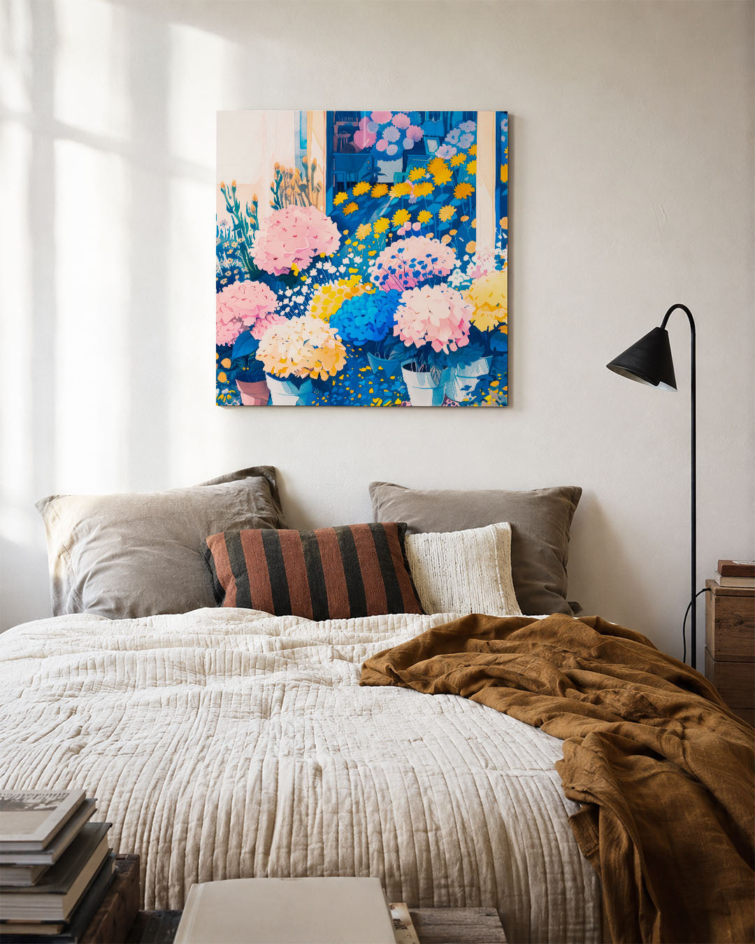 Bloemenexplosie Kunstwerk