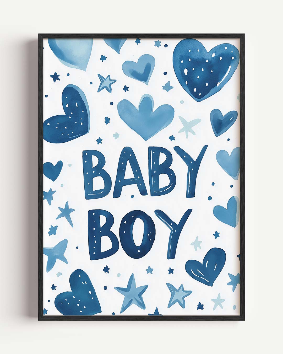 Blauwe Babyjongen Poster