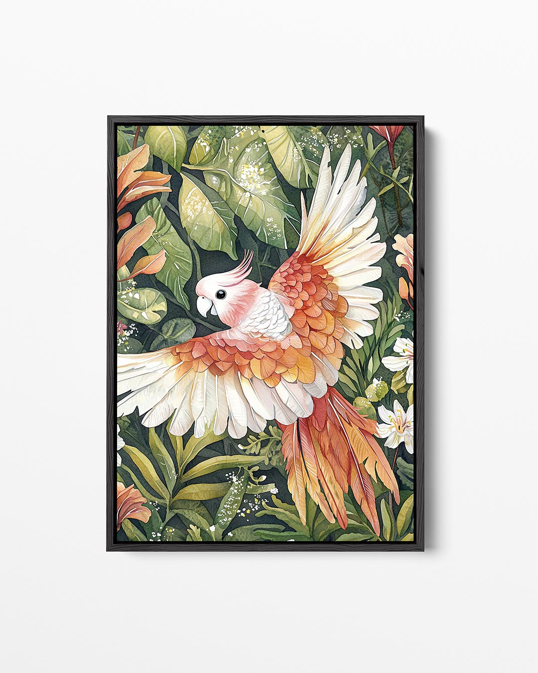 Vogels en bladeren Kunstwerk