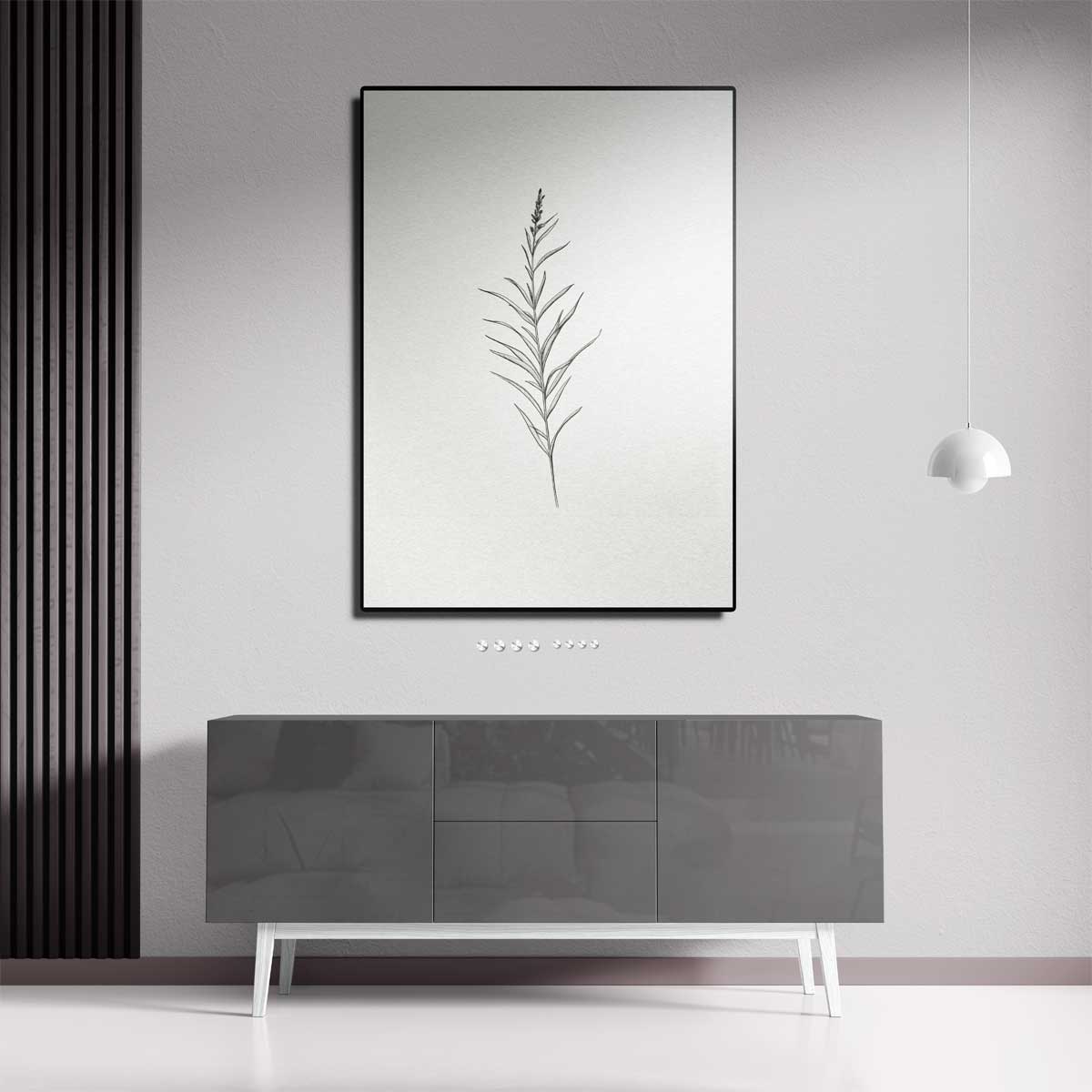 Minimalistisch Botanisch Kunstwerk-canvas-dibond-plexiglas-wanddecoratie-WallArtistic