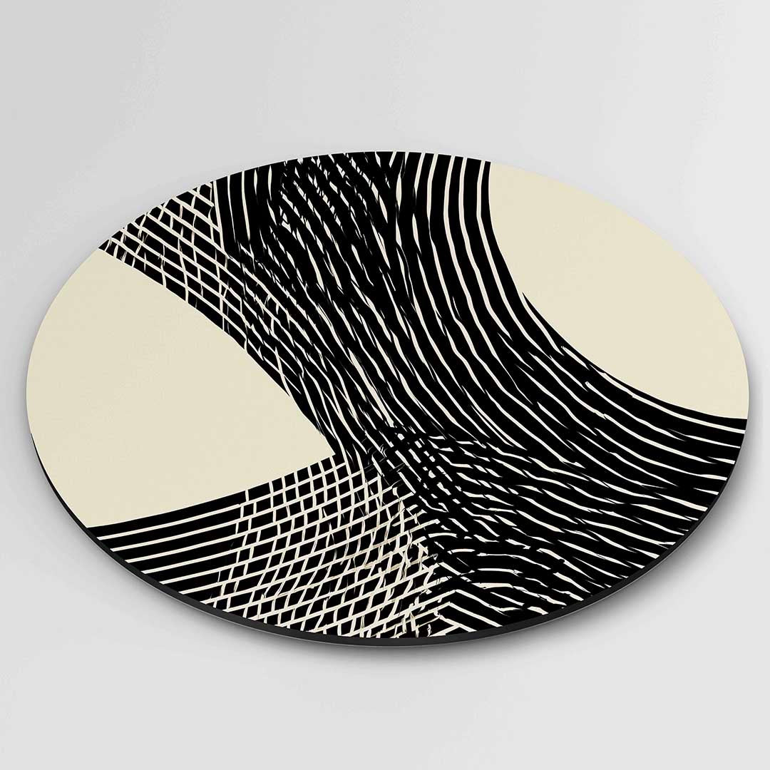 Grafische lijnen Muurcirkel