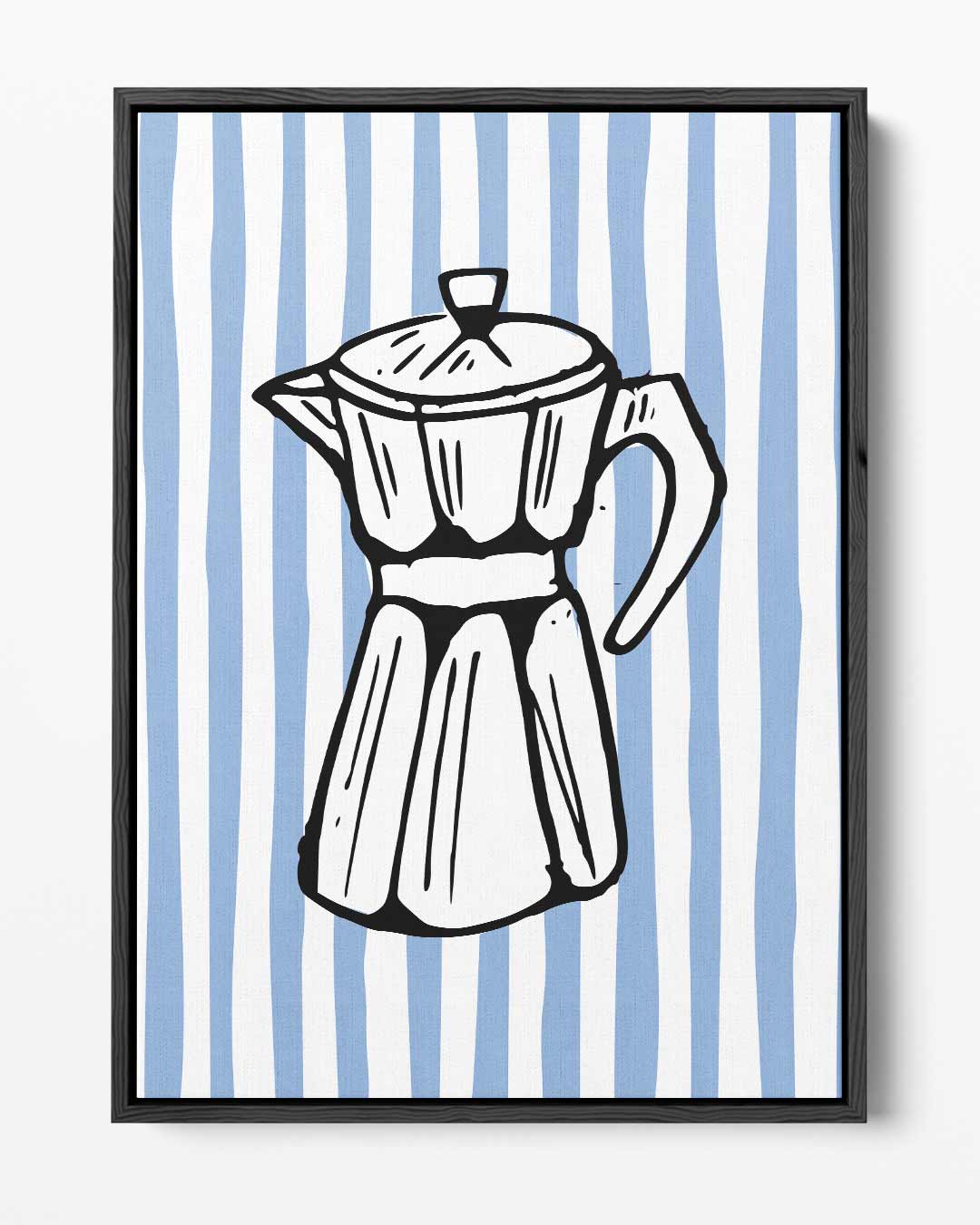 Retro Koffiepot Illustratie Kunstwerk-canvas-dibond-plexiglas-wanddecoratie-WallArtistic