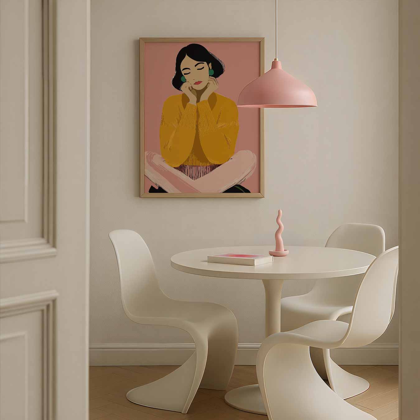 Dromerige Vrouwelijke Illustratie Poster