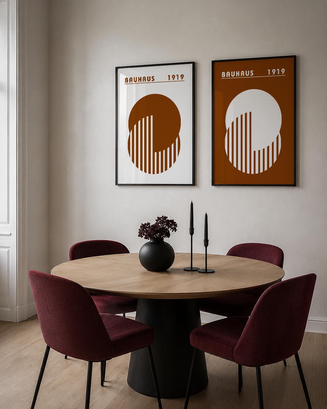 Cirkel en strepen Posterset