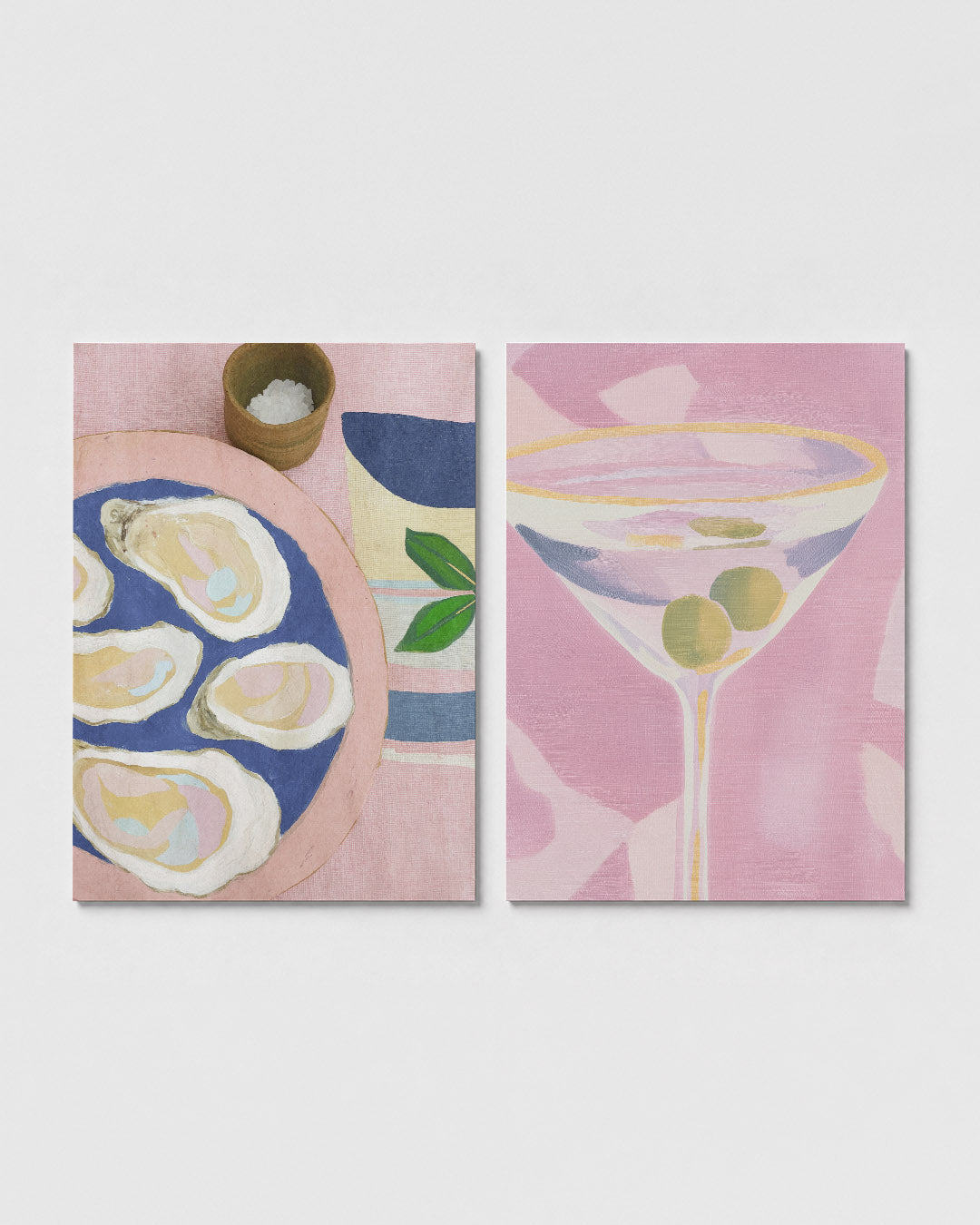 Kleurrijke tafelscène Posterset