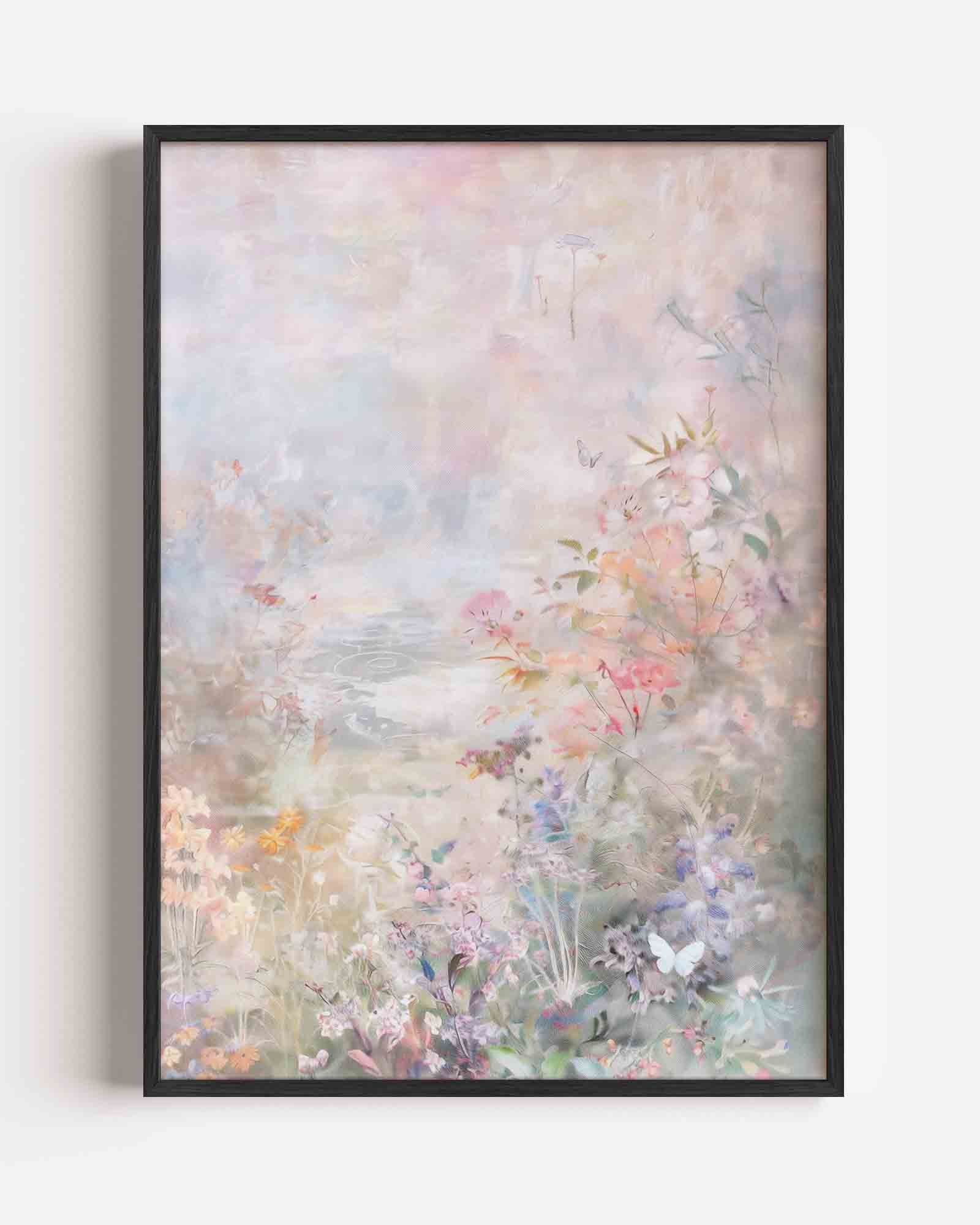 Bloemen en vlinders Poster