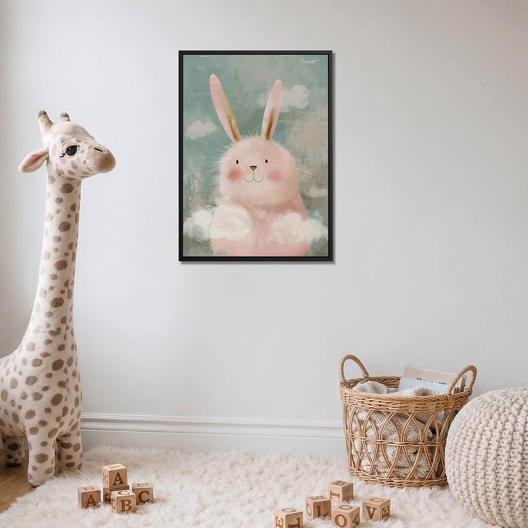 Dromerige konijn illustratie Kunstwerk