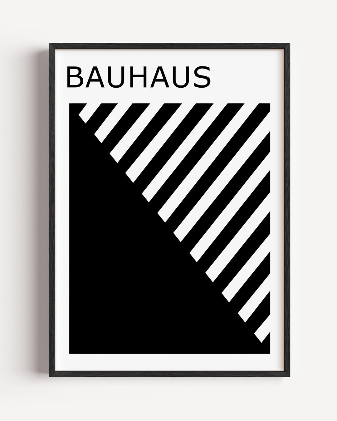 Zwart wit lijnen Poster