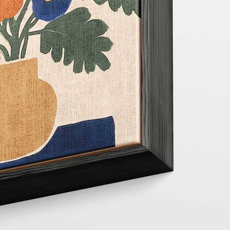 Kleurrijke Bloemenpracht Kunstwerk-canvas-dibond-plexiglas-wanddecoratie-WallArtistic