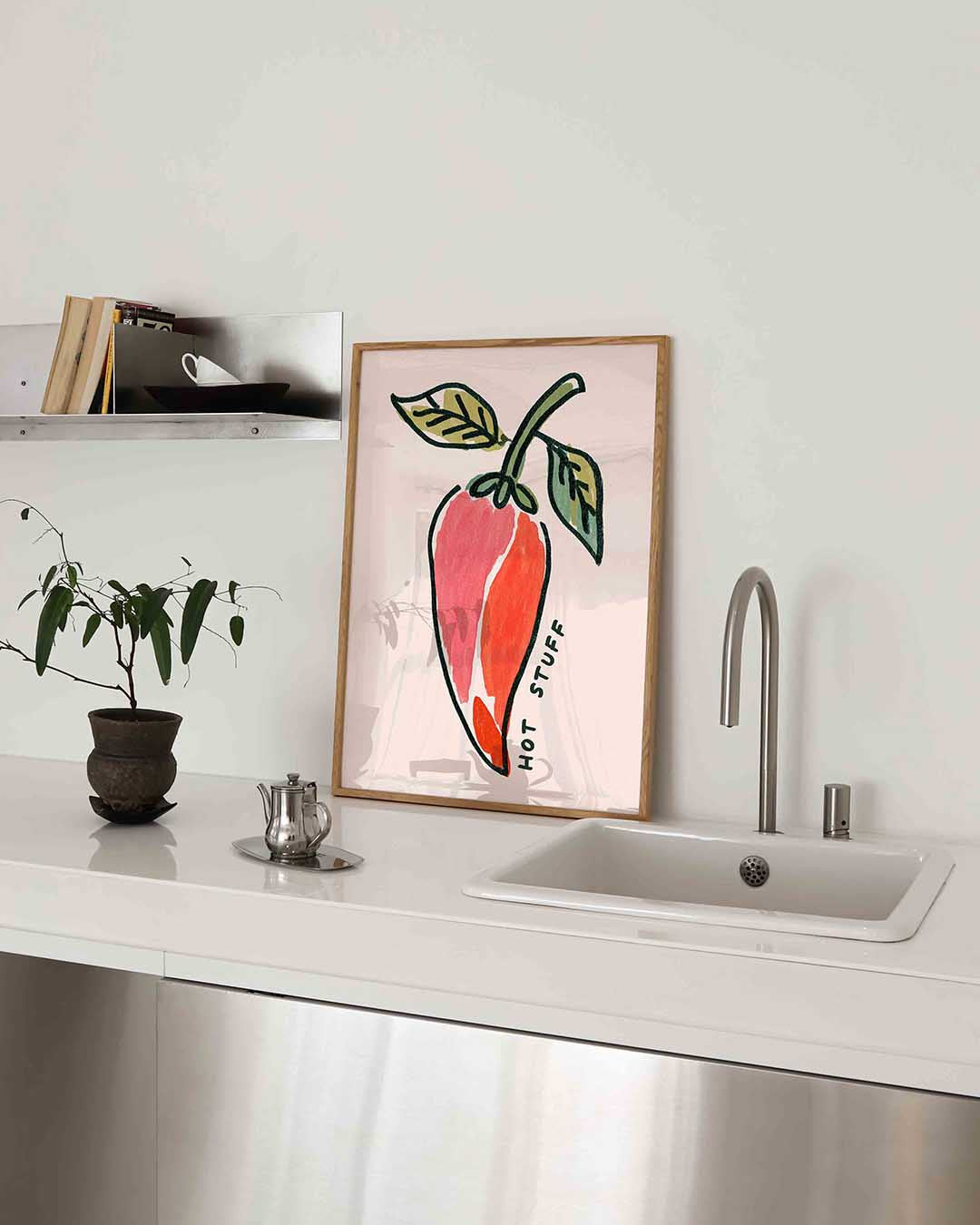 Paprika met tekst Poster