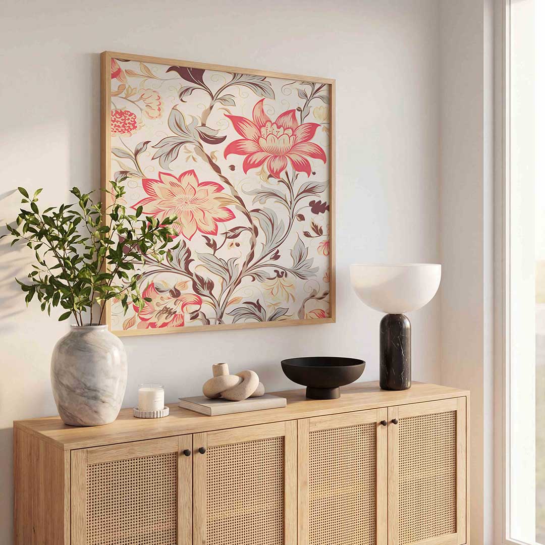 Bloemen en bladeren Poster