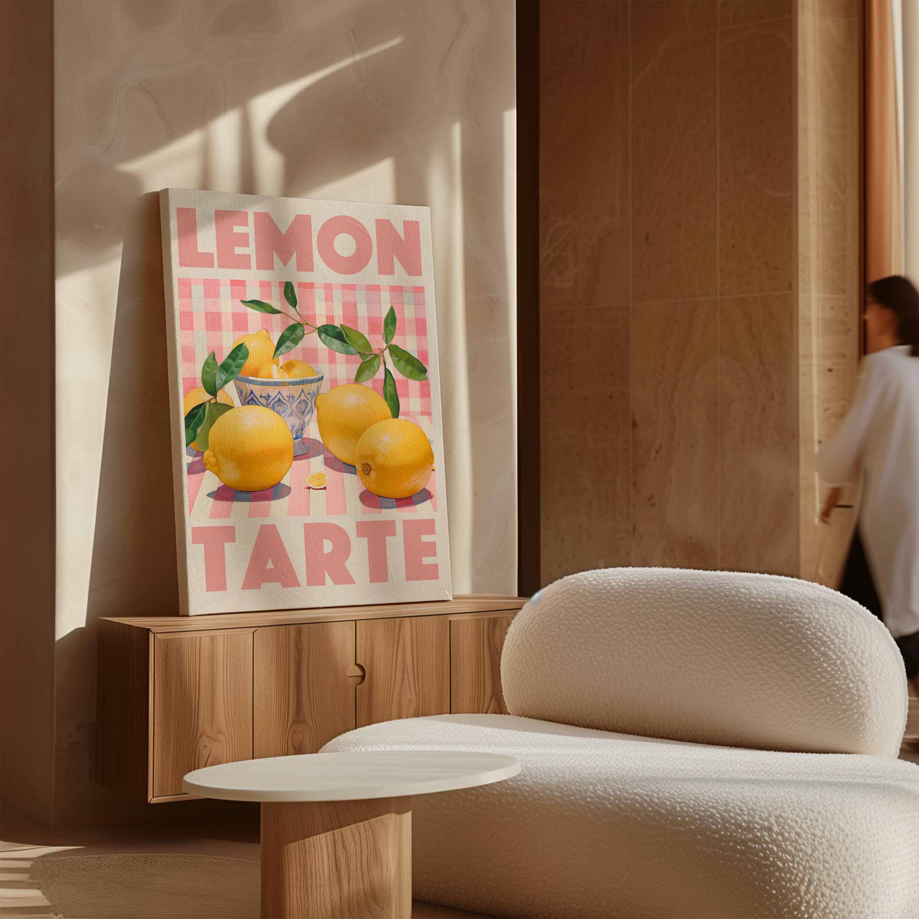 Citroen Tarte Kunstwerk-canvas-dibond-plexiglas-wanddecoratie-WallArtistic
