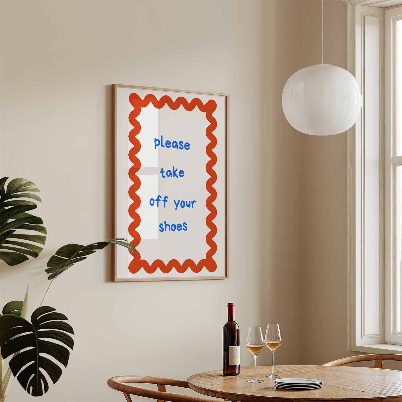Welkomstposter "Schoenen Uit! Poster