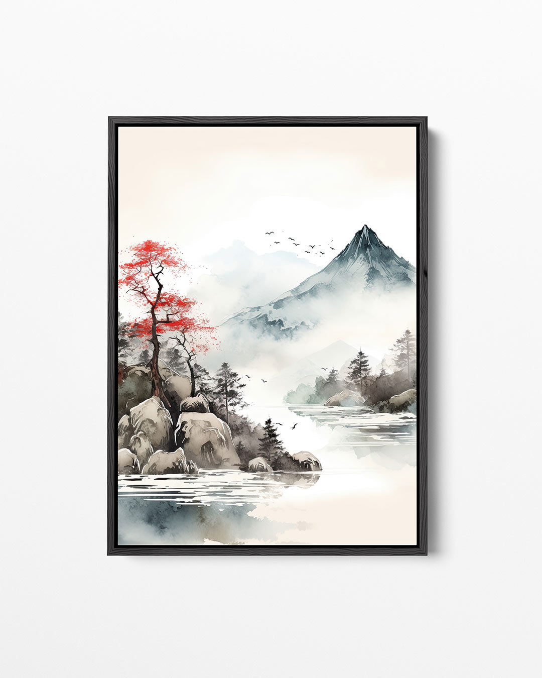 Serene berglandschap Kunstwerk