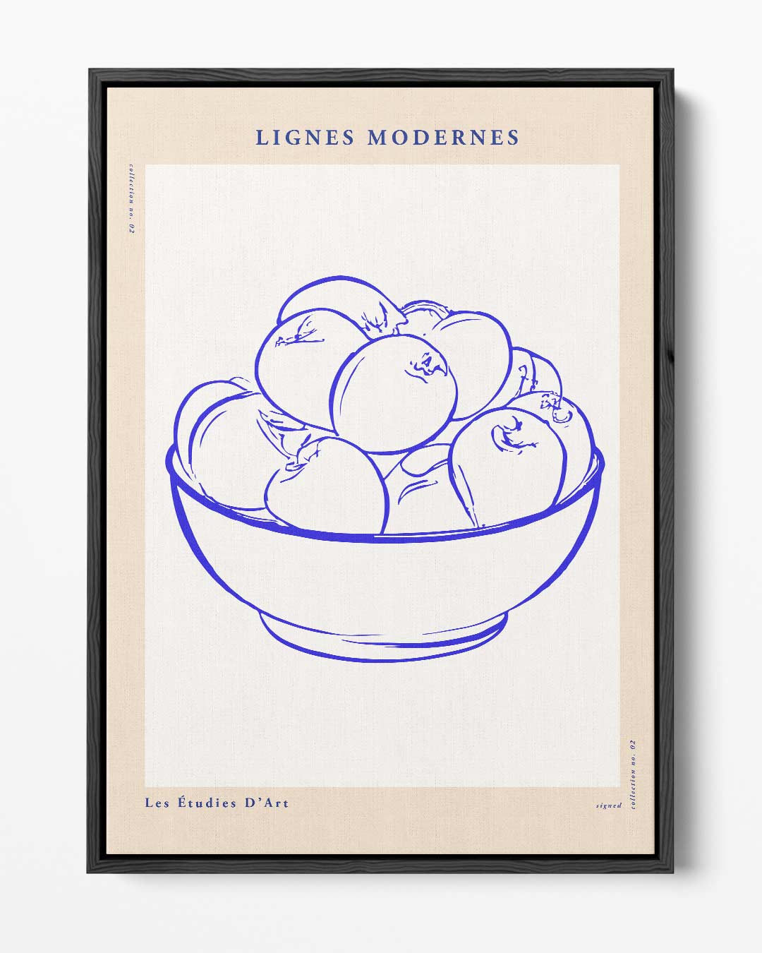 Moderne Lijnen Fruit Schaal Kunstwerk-canvas-dibond-plexiglas-wanddecoratie-WallArtistic