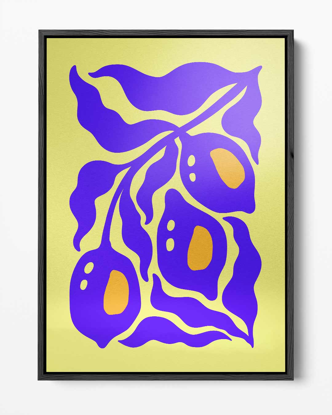 Speelse Citroenen Kunstwerk-canvas-dibond-plexiglas-wanddecoratie-WallArtistic