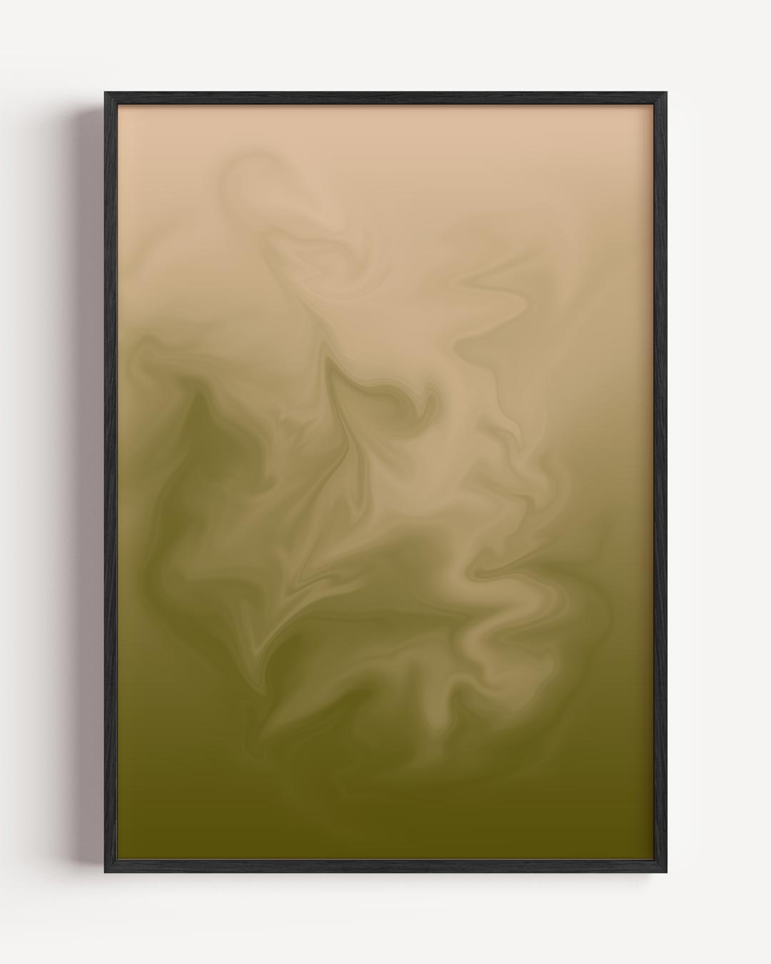 Dromerige Beige Wervelingen Poster-WallArtistic
