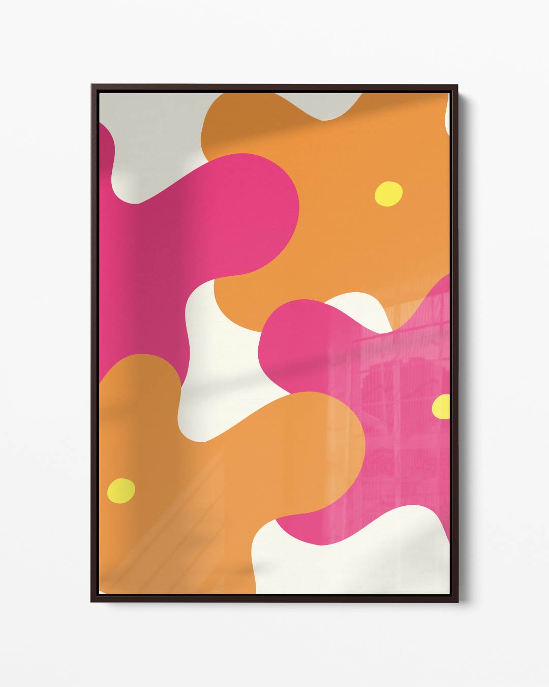 Vrolijke Kleurenexplosie Kunstwerk-canvas-dibond-plexiglas-wanddecoratie-WallArtistic