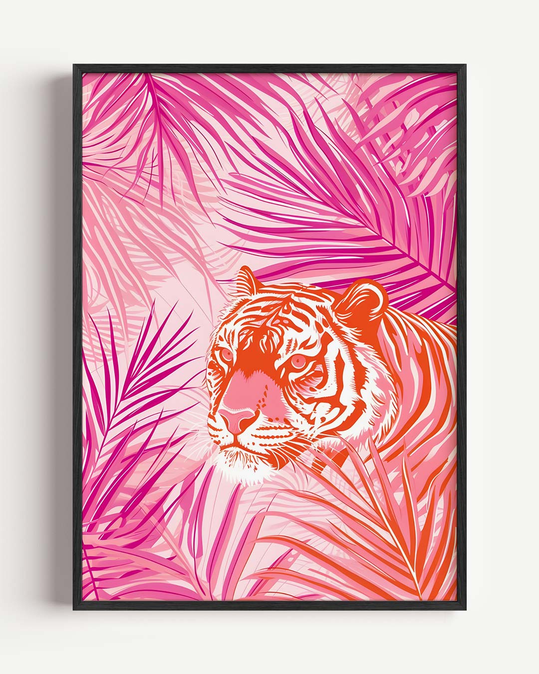 Wilde Tijgers in Pastel Jungle Poster