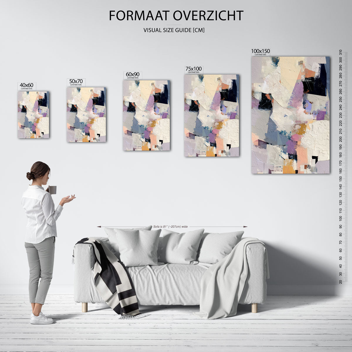 Kleurencompositie Kunstwerk