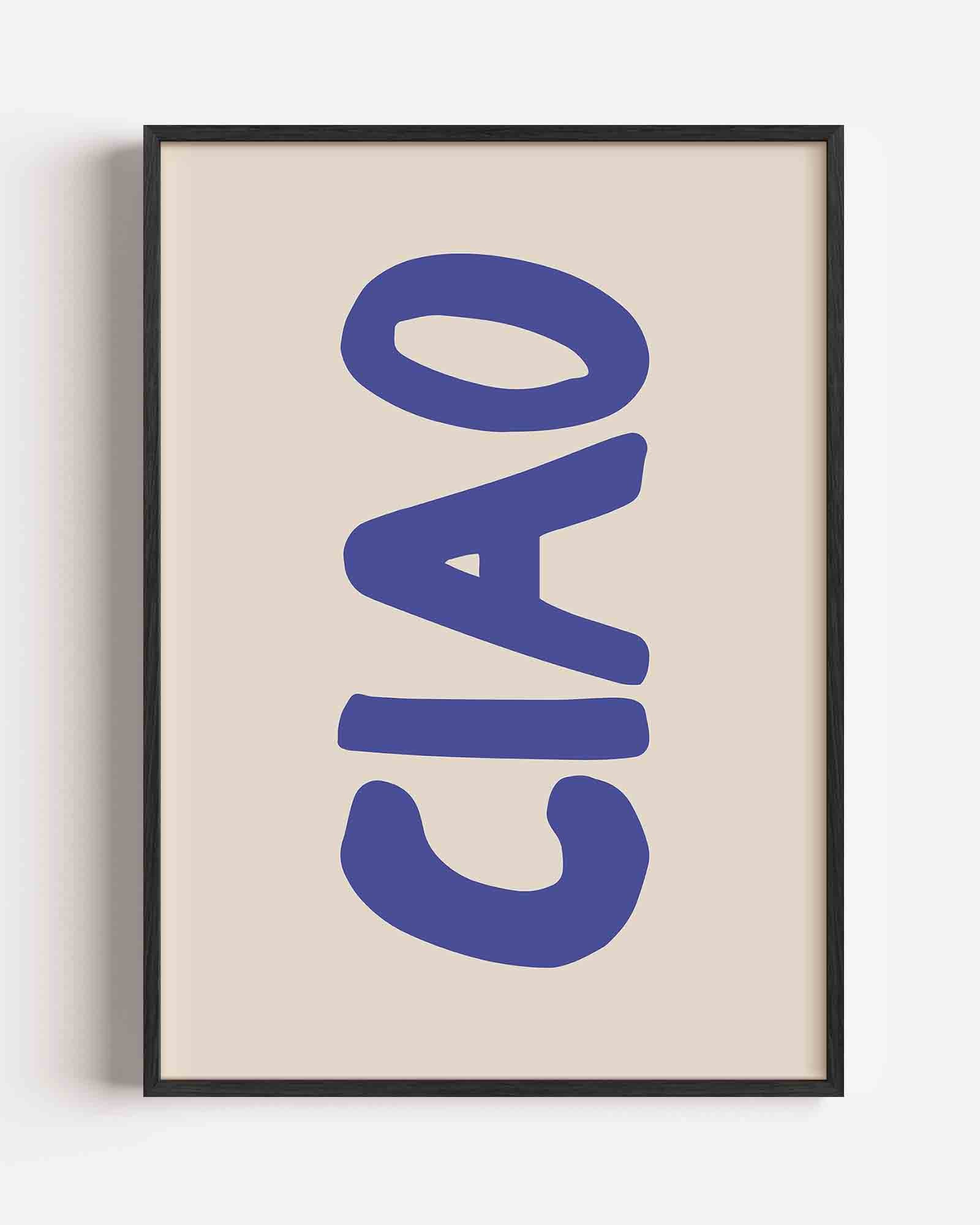 Ciao typografie Poster