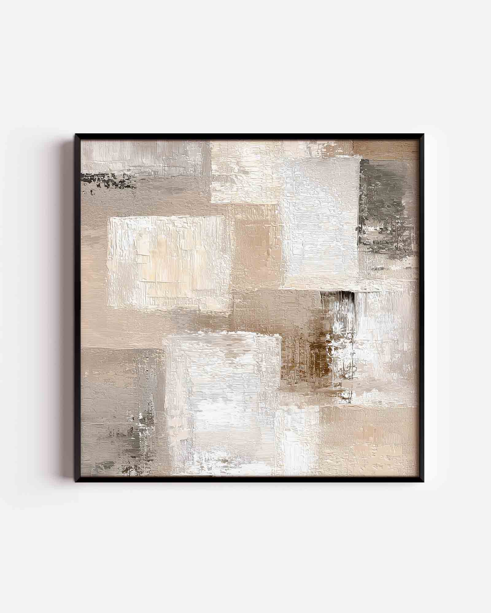 Abstracte beige vlakken Poster