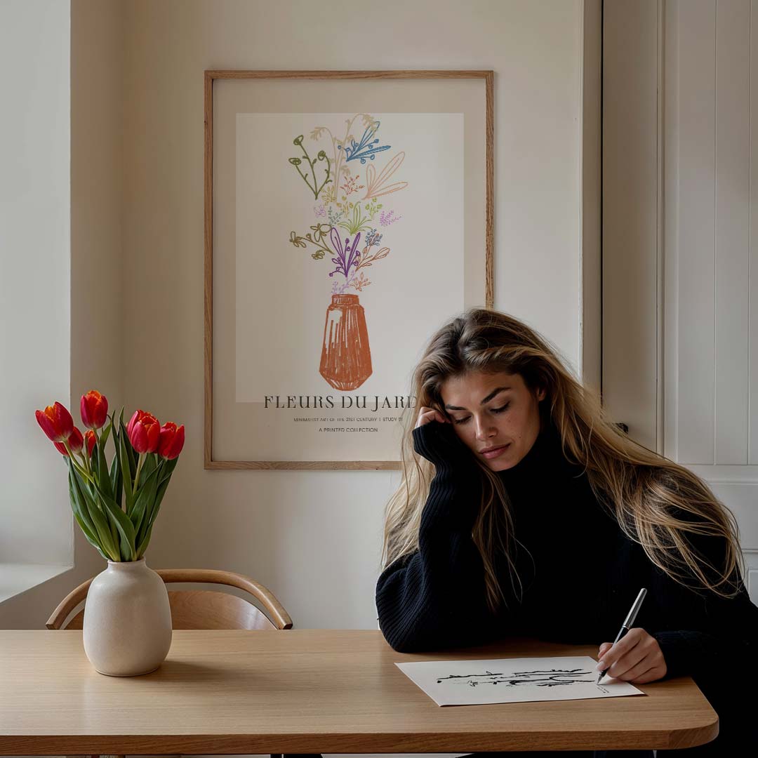 Vrolijke Bloemenpracht Poster-WallArtistic