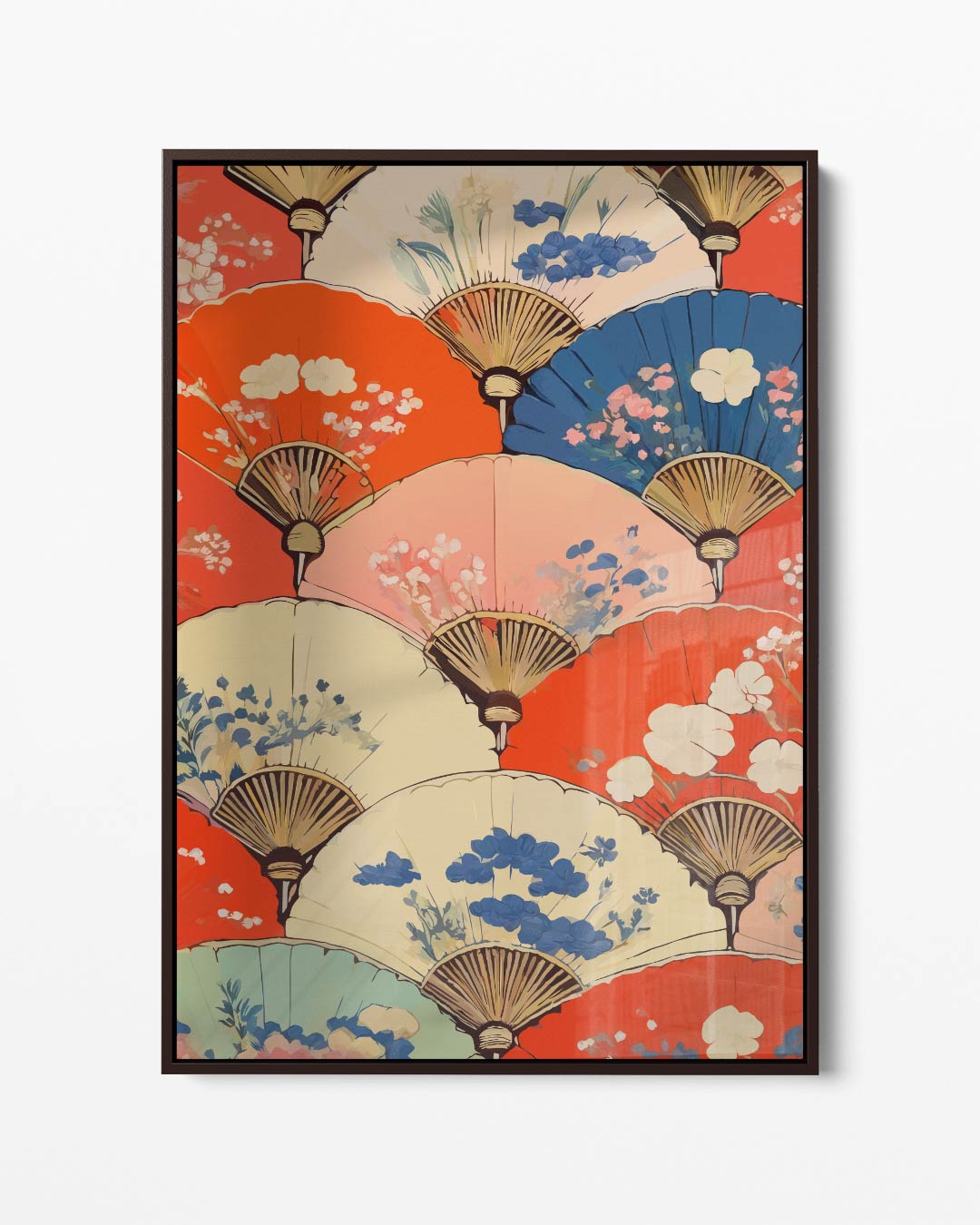 Kleurrijke Fan Fantasy Kunstwerk-canvas-dibond-plexiglas-wanddecoratie-WallArtistic