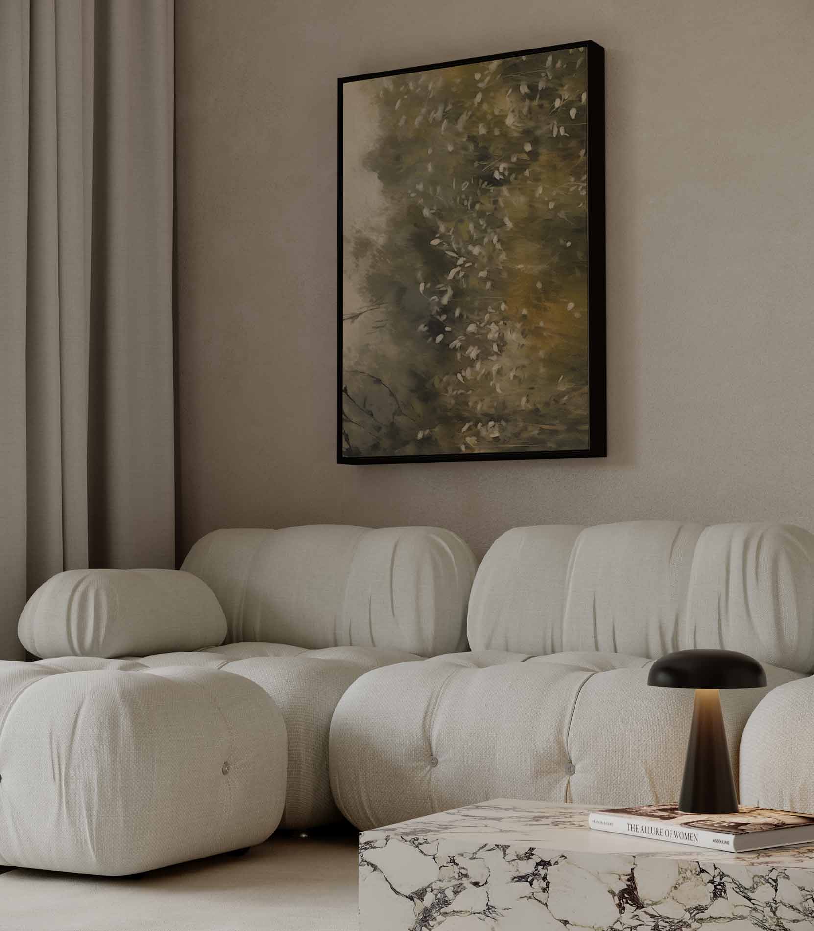 Dromerig Herfstlandschap Kunstwerk-canvas-dibond-plexiglas-wanddecoratie-WallArtistic