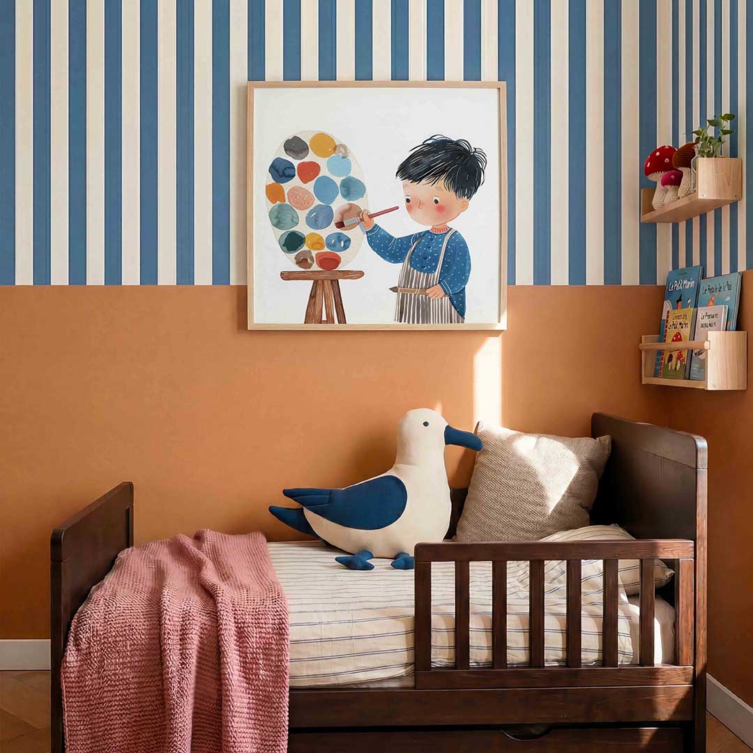 Kind met schilderspalet Poster